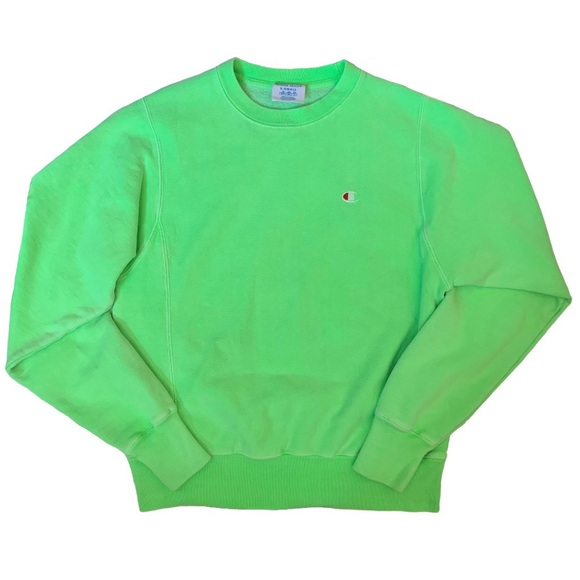 Champion Reverse Weave Neon Pullover Sweatshirt - Picture 4 of 6